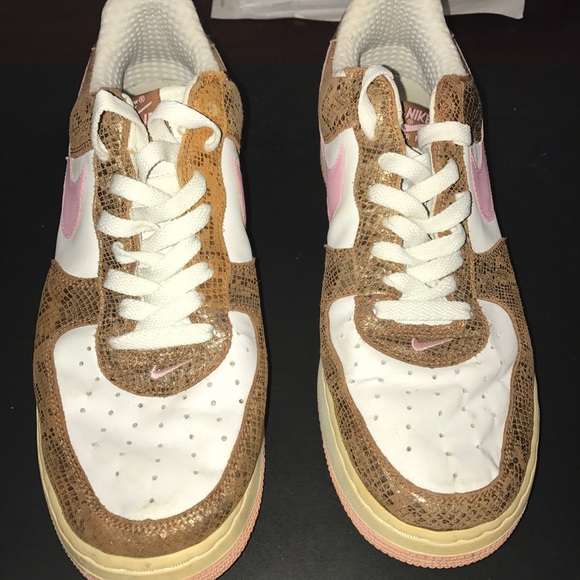 pink and hazelnut air forces